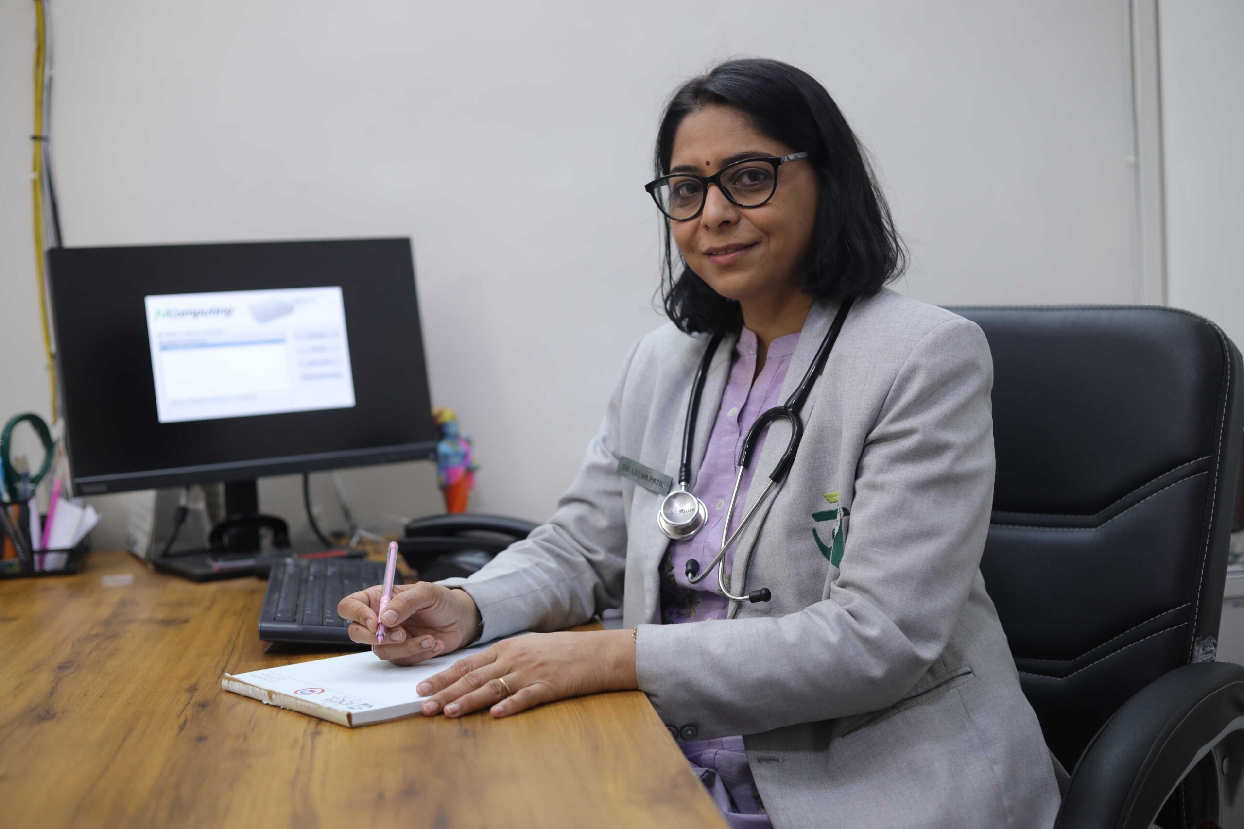In-person consultation at JOGI Ayurved Multispeciality Hospital.